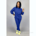 latest design custom wholesale women plain tracksuit set